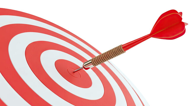 Dart Hitting Bullseye