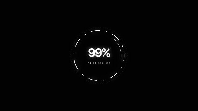 circular loading progress indicator dark background