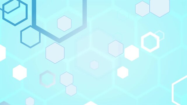 lue Hexagon Molecular Structure Technology Background