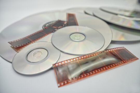 ld, cd, dvd, blu-ray, cassette tape, vhs, and roll negative film
