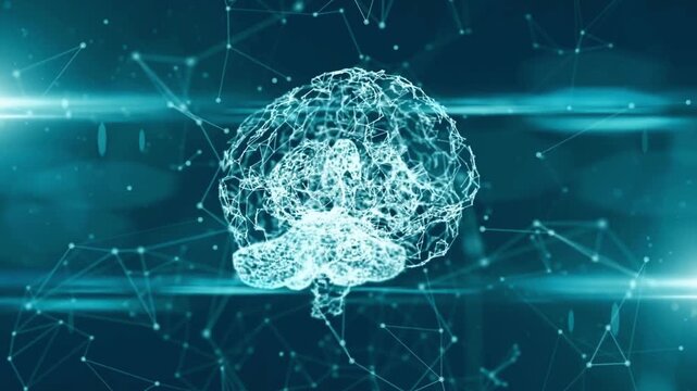 Artificial Intelligence Digital Brain Neural Network Technology Concept