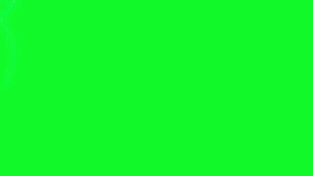 chaotic electric energy lines and wavy plasma current flashing over a solid green screen background for professional visual effects and interference animations