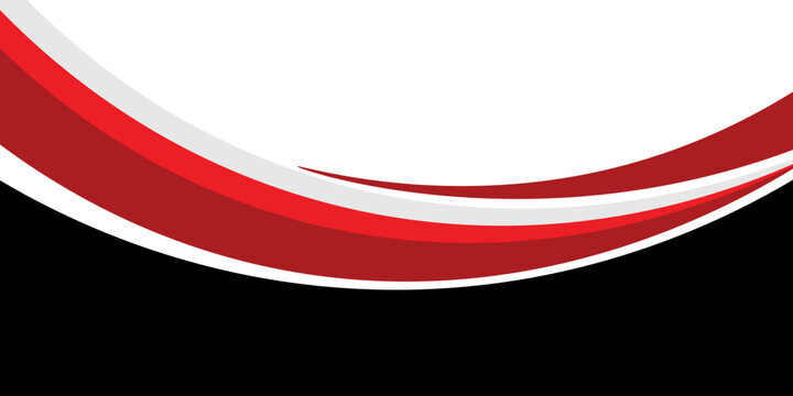 abstract red and blak business banner background with dynamic curves composition