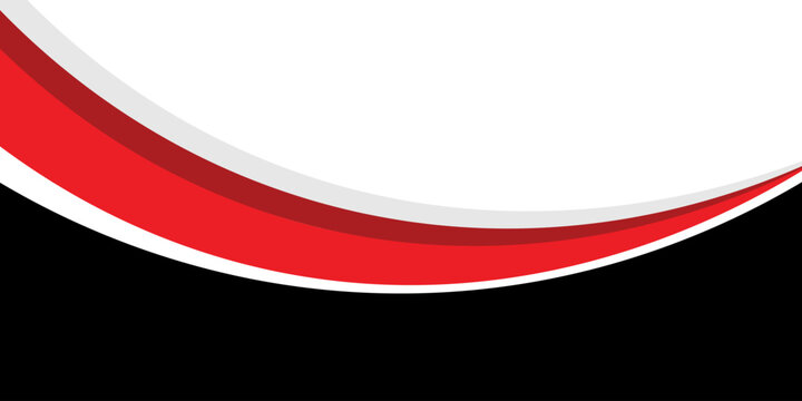 abstract red and blak business banner background with dynamic curves composition