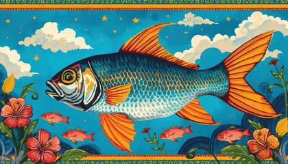Fototapeta premium Africa Pisces Horoscope
