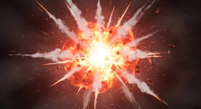 Explosive Burst of Energy and Light.