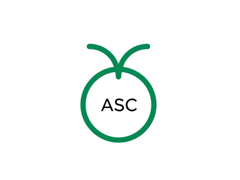 Green Circle with ASC Text and Stem.