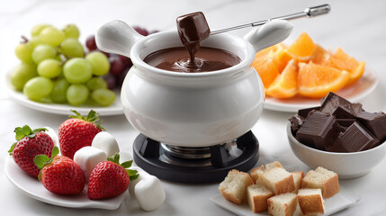 Gourmet Chocolate Fondue Party Concept