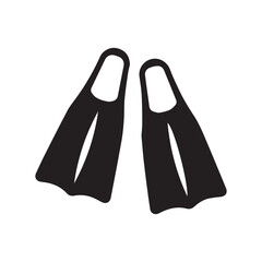 flippers vector icon on white background  © ANIK