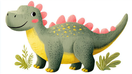 Fototapeta premium cute Stegosaurus stenops