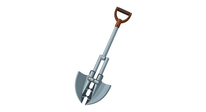 Military Shovel with Folding Blade Tool.