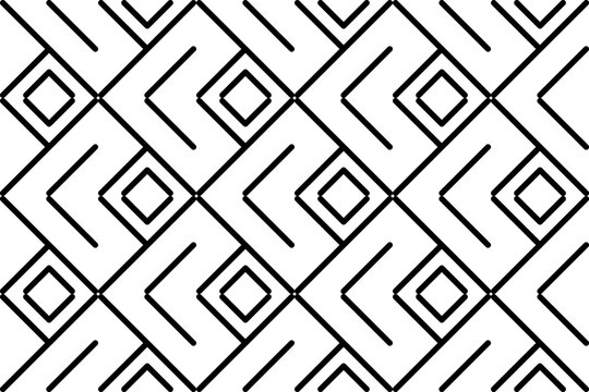 Black seamless line geometric pattern, wall pattern, floor pattern, fabric pattern, geometric pattern background, minimalist geometric pattern