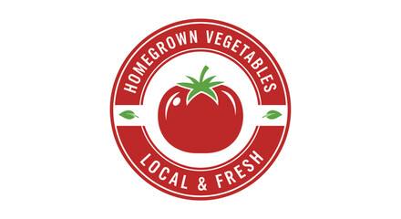 Red Tomato Logo Design for Local Produce.