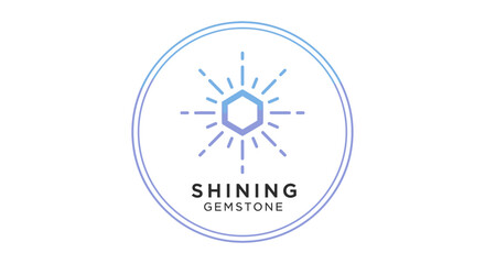 Shining Gemstone Logo Design Element.