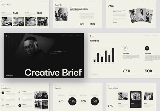Minimal Creative Brief Presentation Layout