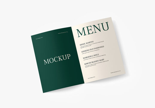 Restaurant Food Menu Mockup