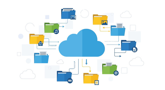 Cloud Storage System with Data Transfer.