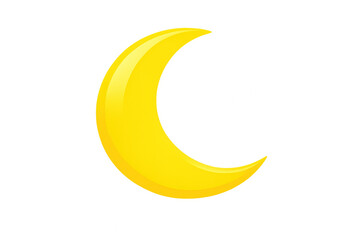 Yellow crescent moon icon representing new beginnings, nocturnal cycles, spirituality, prediction, and dreams