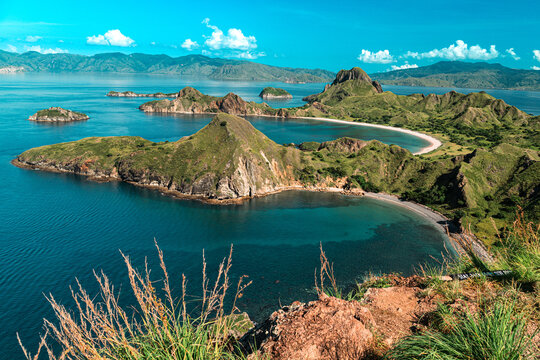 The view from top of padar island