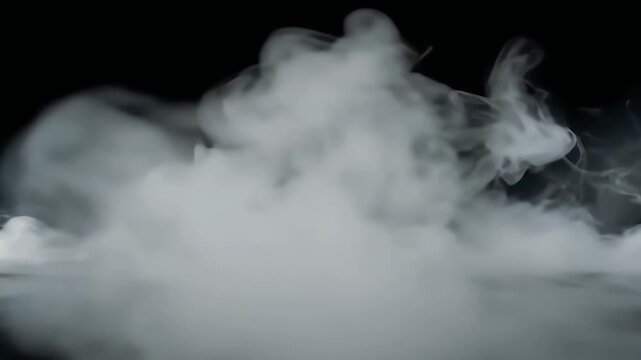 Wispy low-lying atmospheric fog rolling horizontally across the bottom frame 4K Videos