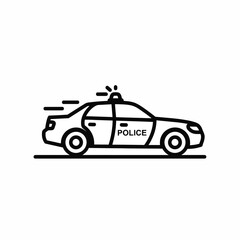 Obraz premium Police Car Icon