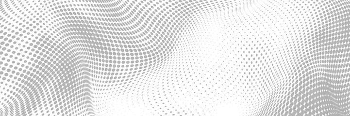 Black and White Halftone Texture Background with Grunge Polka Dot Pattern Abstract Distressed Retro Pop Art Effect for Graphic Design Element and Backdrop © ilham