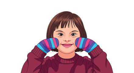 Hands gently cradling a cheerful yellow smiley face with a joyful expression