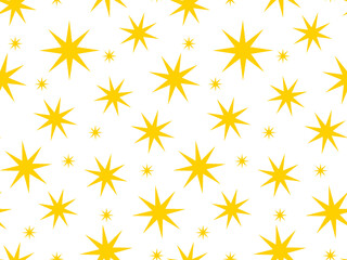 Vibrant yellow starburst pattern on white background for design inspiration