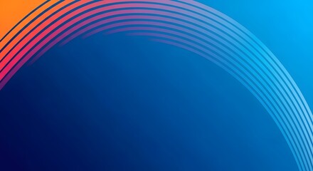 Colorful abstract background with gradient and curved lines