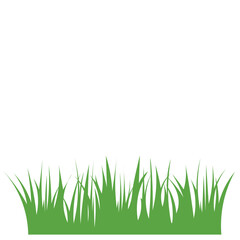 Fototapeta premium Green Grass Border Illustration Isolated on Transparent Background
