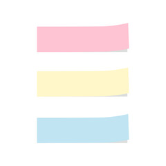 シンプルな付箋 影付き3色セット