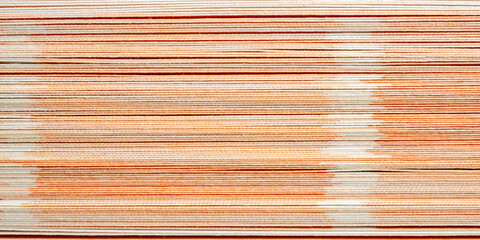 side view of Book page close up texture background