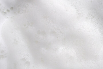 Obraz premium Closeup abstract white soap foam bubbles texture background