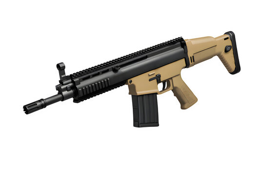 FN SCAR Rifle Dynamic 3/4 Angle Studio Shot