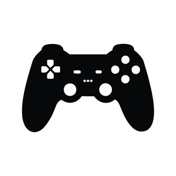 Gaming controller buttons and joysticks, perfect for video game design silhouette vector illustration, game controller silhouette vector illustration