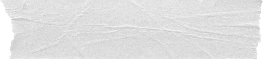 Obraz premium White adhesive paper tape isolated on white background