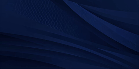 Obraz premium A dark blue abstract background features a flowing wave pattern with light lines and digital 3d textures to create an artistic motion design wallpaper