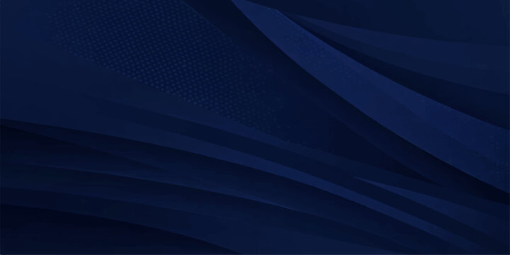 A dark blue abstract background features a flowing wave pattern with light lines and digital 3d textures to create an artistic motion design wallpaper