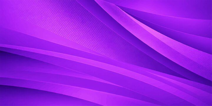 A bright abstract purple background features a digital wave pattern with violet curves and pink light lines flowing in a motion of energy and artistic texture