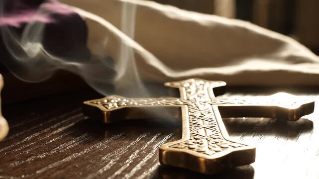 Jesus Christ crucifix cross religious pendant necklace isolated on white background