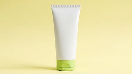 Clean studio Skincare tube mockup cosmetic product packaging template minimal beauty cream lotion container branding design realistic presentation isolated background for skincare marketing