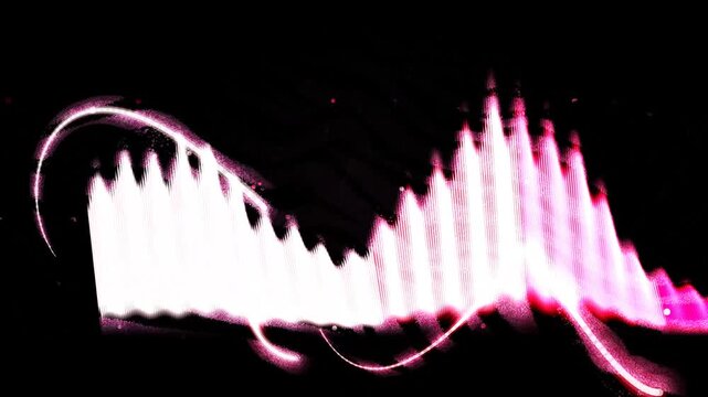 Glowing Fire Ribbon Light Trails with Fiery Energy Waves, Abstract Flame Motion Background, Dramatic Heat Streak Animation Loop
