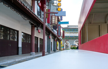 Pavilions in the rice noodle town, Mengzi, Yunnan, China.