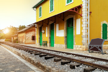 Bishezhai, China's first cross - border meter - gauge railway, opened in 1910 and is in Mengzi, Yunnan.