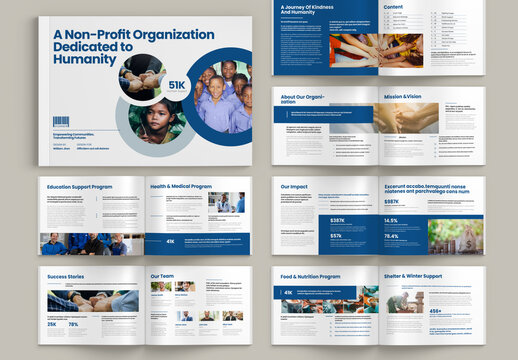 Charity Brochure Landscape Template