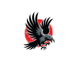Fototapeta premium Raven Logo