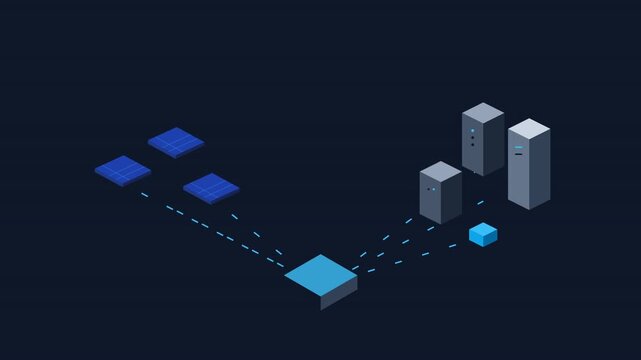 Information Flow from Data Servers to Processing Units