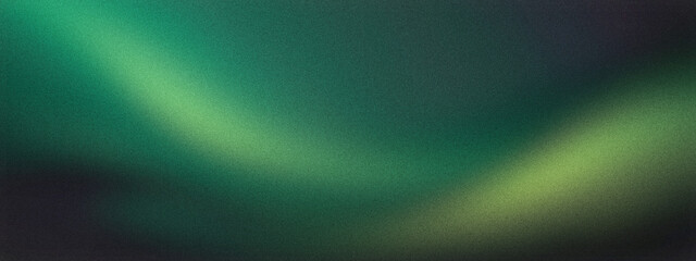 Abstract dark green and black gradient background with smooth light streaks, ideal for modern...