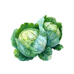 Fototapeta premium cabbage hand drawn vector illustration
