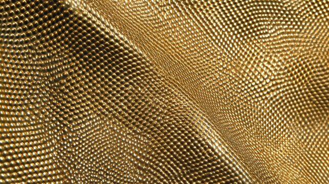 Refraction light patterns on gold metal wall texture, abstract luxury metallic background with reflective surface and geometric highlights, elegant golden backdrop for design, branding, product displa